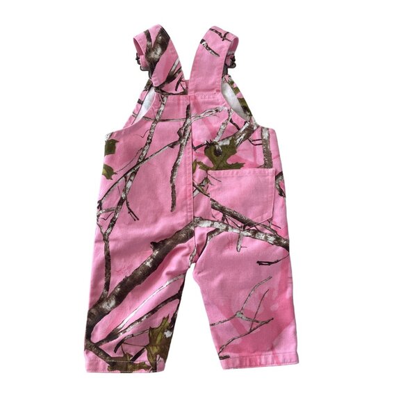 Bass Pro Shops Baby Pink Camo Overalls 3M 0- 3 Months - Picture 3 of 4